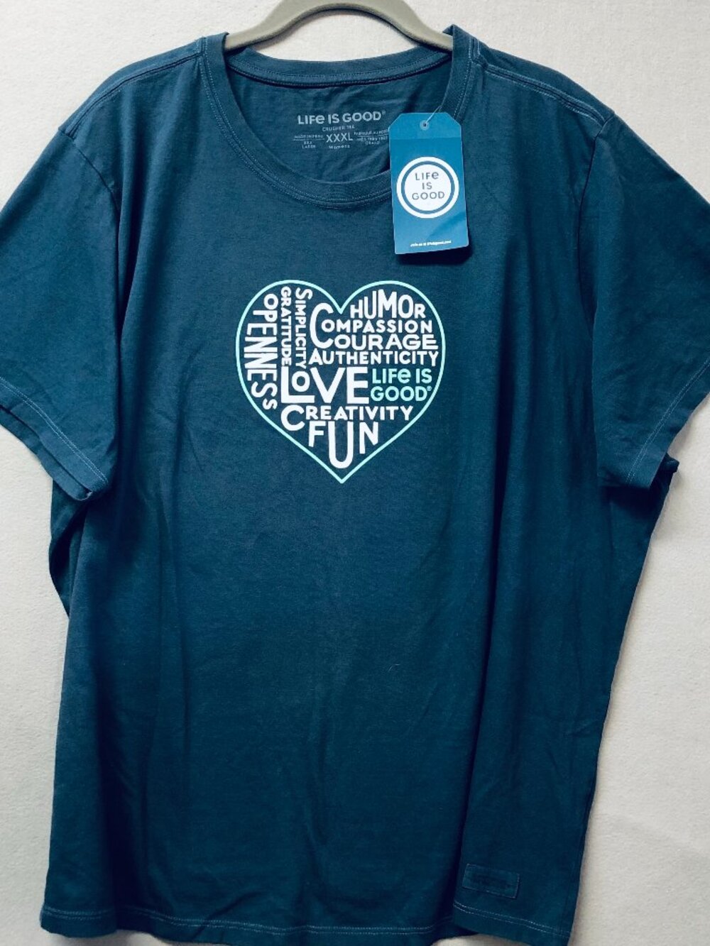 NWT Life is Good 3XL Blue Mothers Day New Top